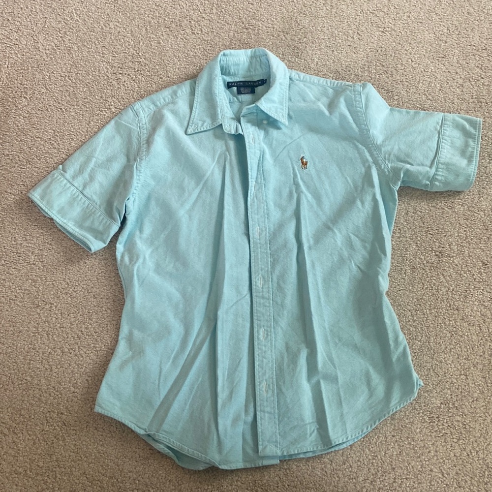 Ralph Lauren short sleeve button down polo shirt